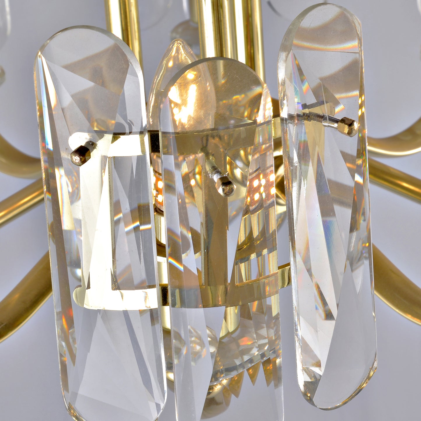 Modern Gold Crystal Chandelier - European Style Round Ceiling Light for Living Room