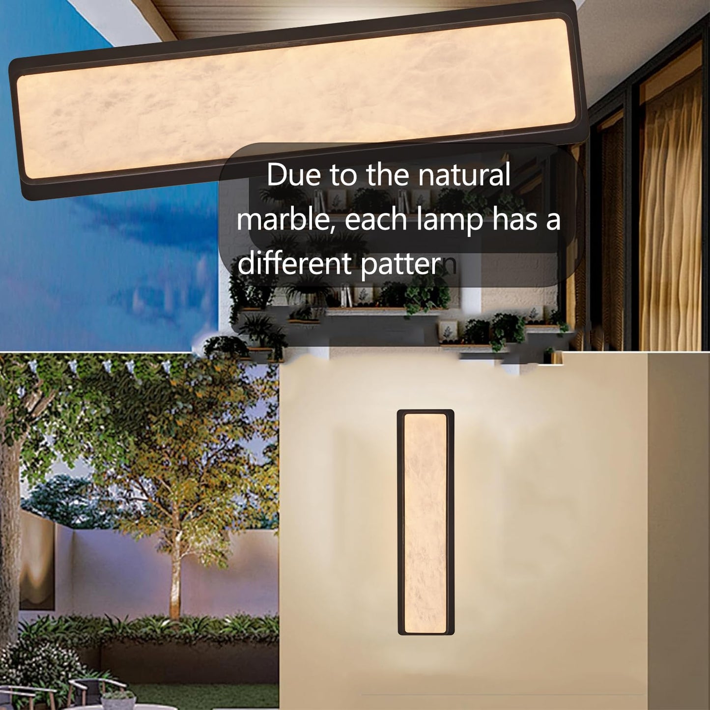 Modern LED Natural Alabaster Gypsum Wall lamp 15W Warm Yellow 2700K Wall Mounted Wall lamp Indoor sucelating Alabaster Gypsum Wall Mounted Lighting Suitable for Living Room