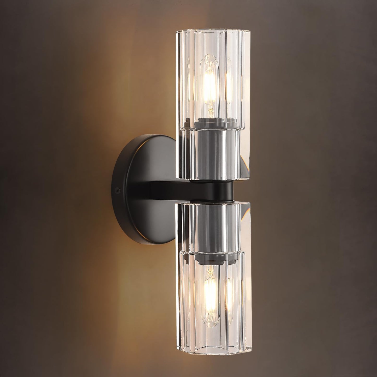 Modern Crystal Wall Sconces,K9 Crystal Brass Sconces Wall Lighting,Crystal Modern Wall Sconces Indoor Wall Sconce Bedroom Wall Sconce for Bathroom,Stairway,Entryway,Hallway, Living