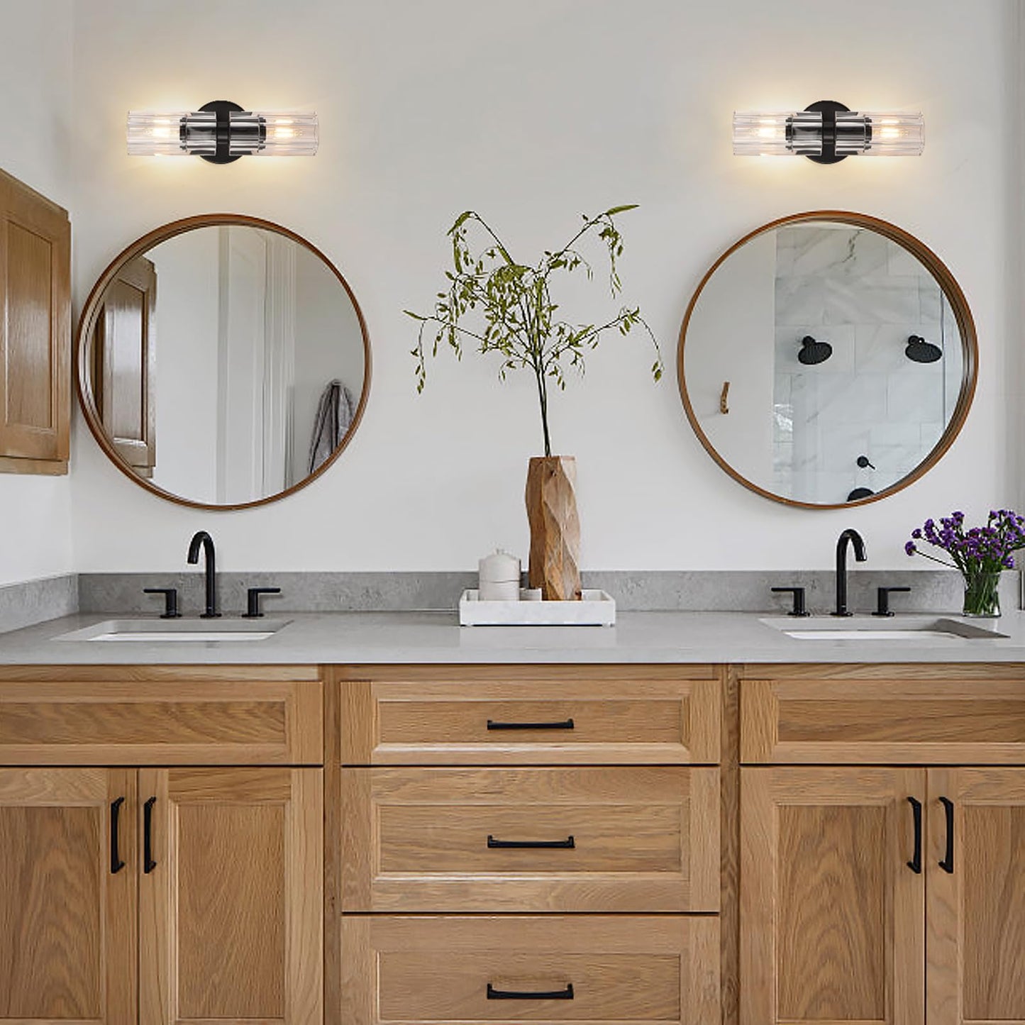 Modern Crystal Wall Sconces,K9 Crystal Brass Sconces Wall Lighting,Crystal Modern Wall Sconces Indoor Wall Sconce Bedroom Wall Sconce for Bathroom,Stairway,Entryway,Hallway, Living